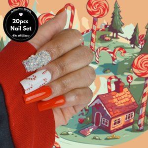“Winter Candy” 20 Pcs Press-On Nails